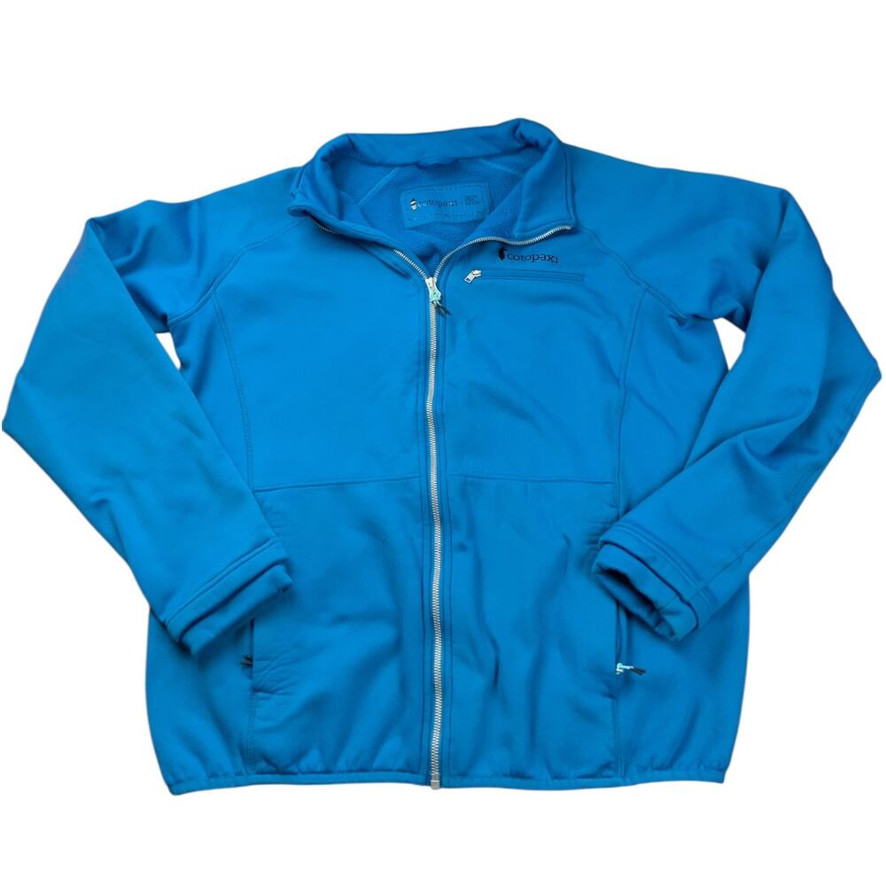 Cotopaxi Men XL Blue Fleece Lined Full Zip Jacket Outdoor Hiking Gear For Good